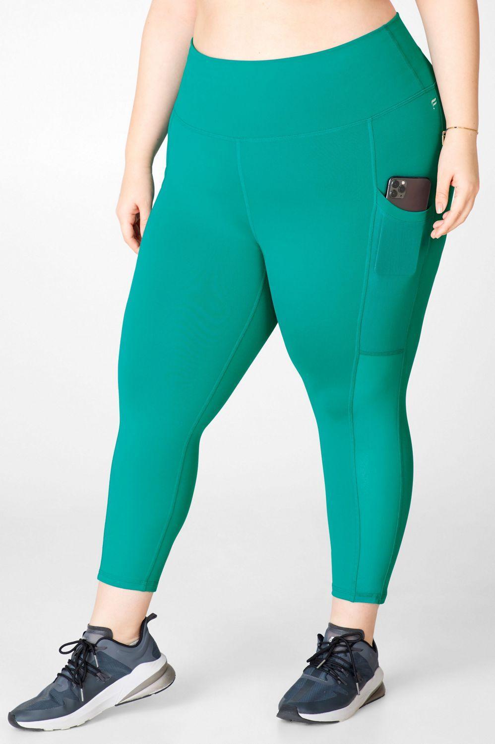 Fabletics On-the-Go High-Waisted Capri Womens green plus Size 4X Product Image