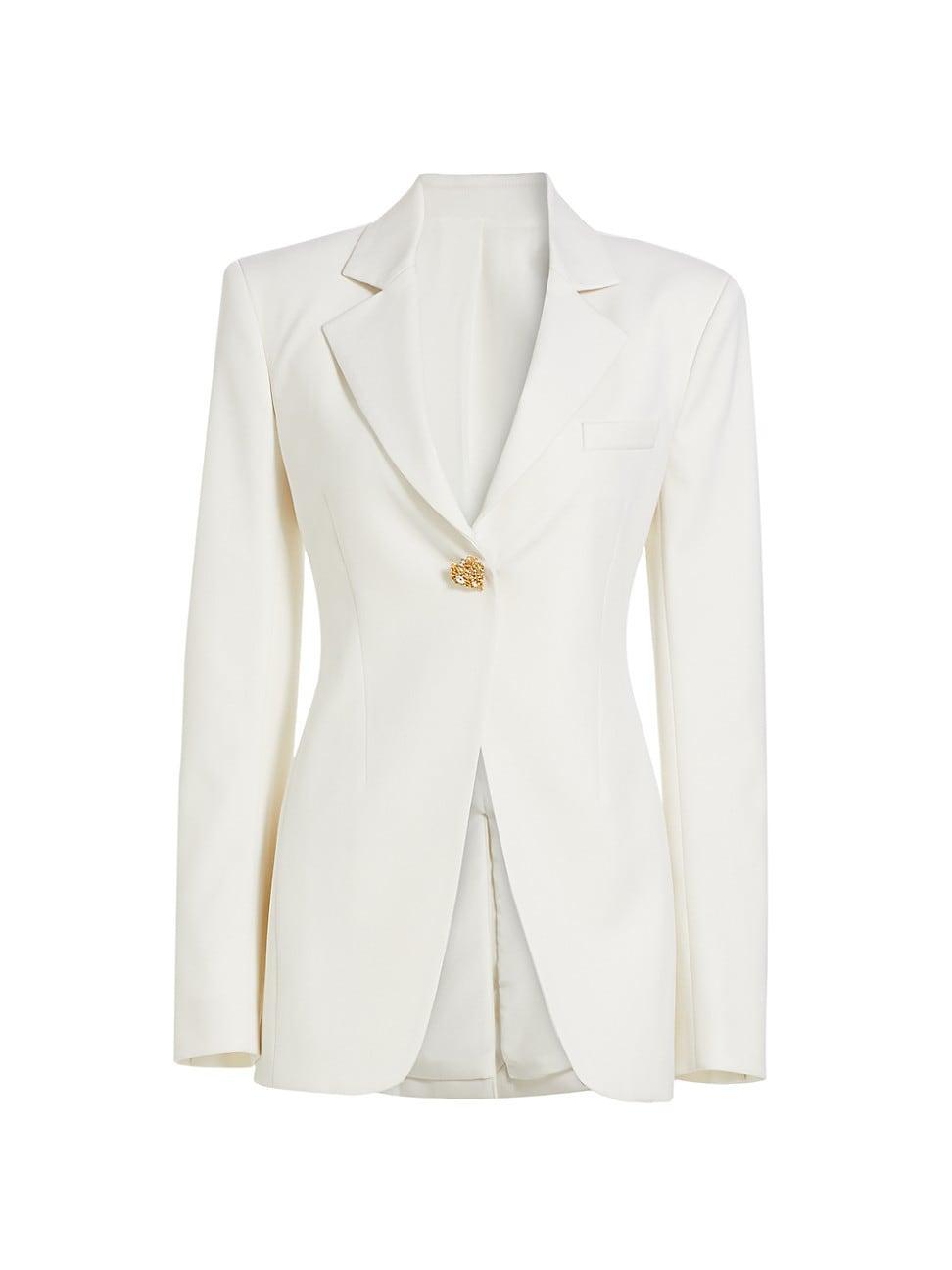 Womens Wool Vented Longline Blazer Product Image