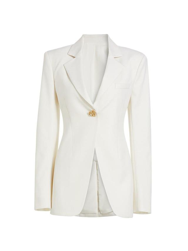 Womens Wool Vented Longline Blazer Product Image