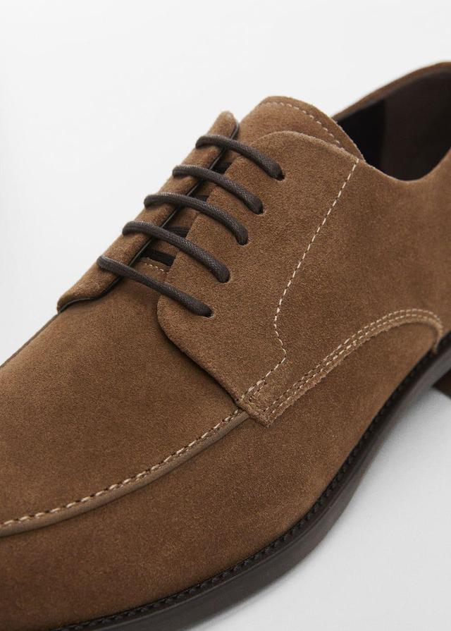 MANGO MAN - Suede lace shoe medium brownMen Product Image