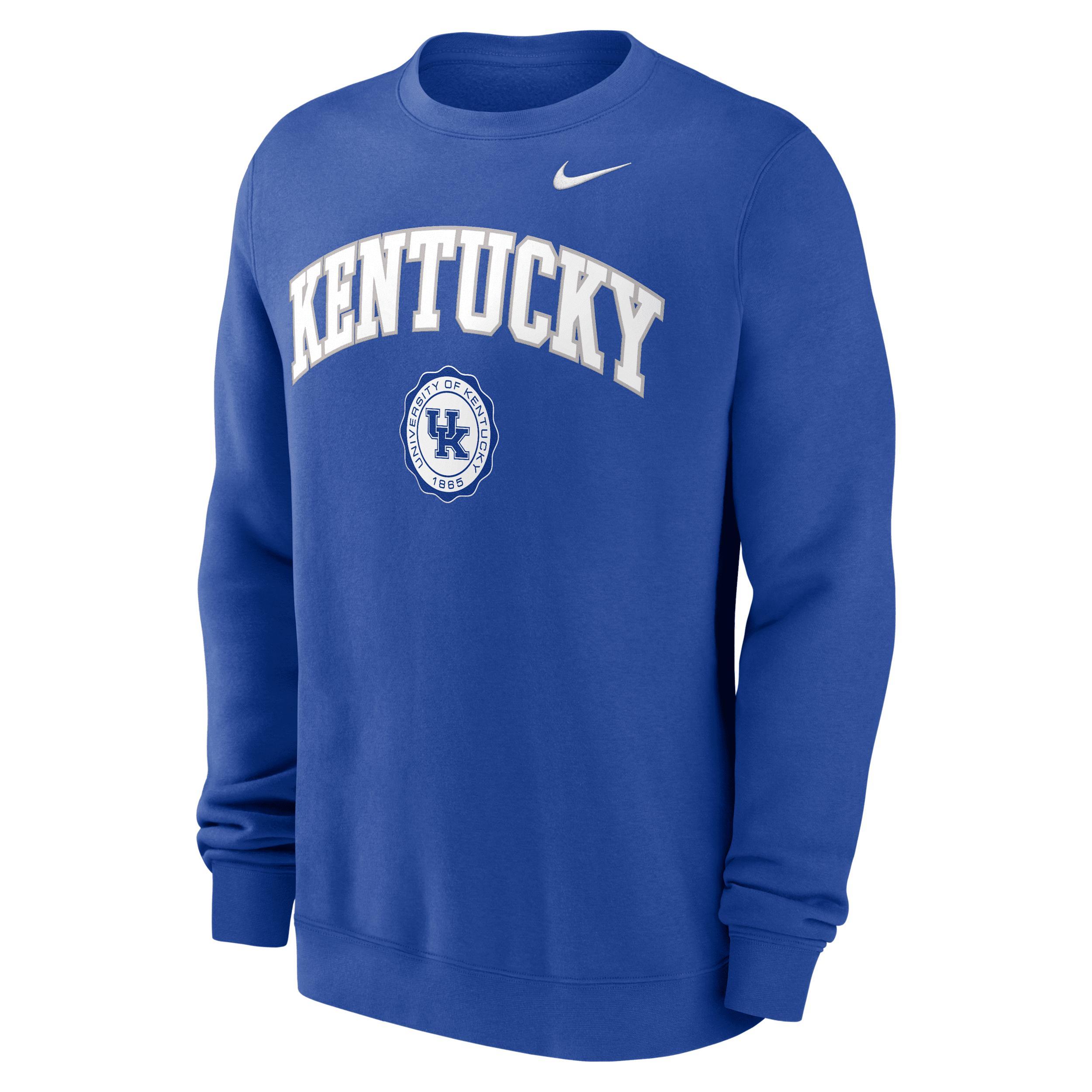 Kentucky Wildcats Arched Seal Nike Men's College Pullover Crew Product Image