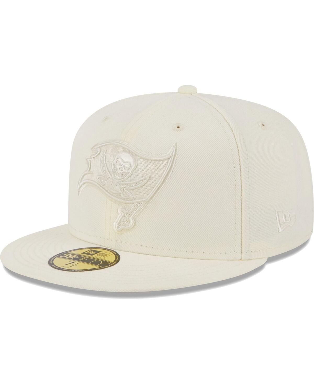 Mens New Era Cream Tampa Bay Buccaneers Color Pack 59FIFTY Fitted Hat Product Image