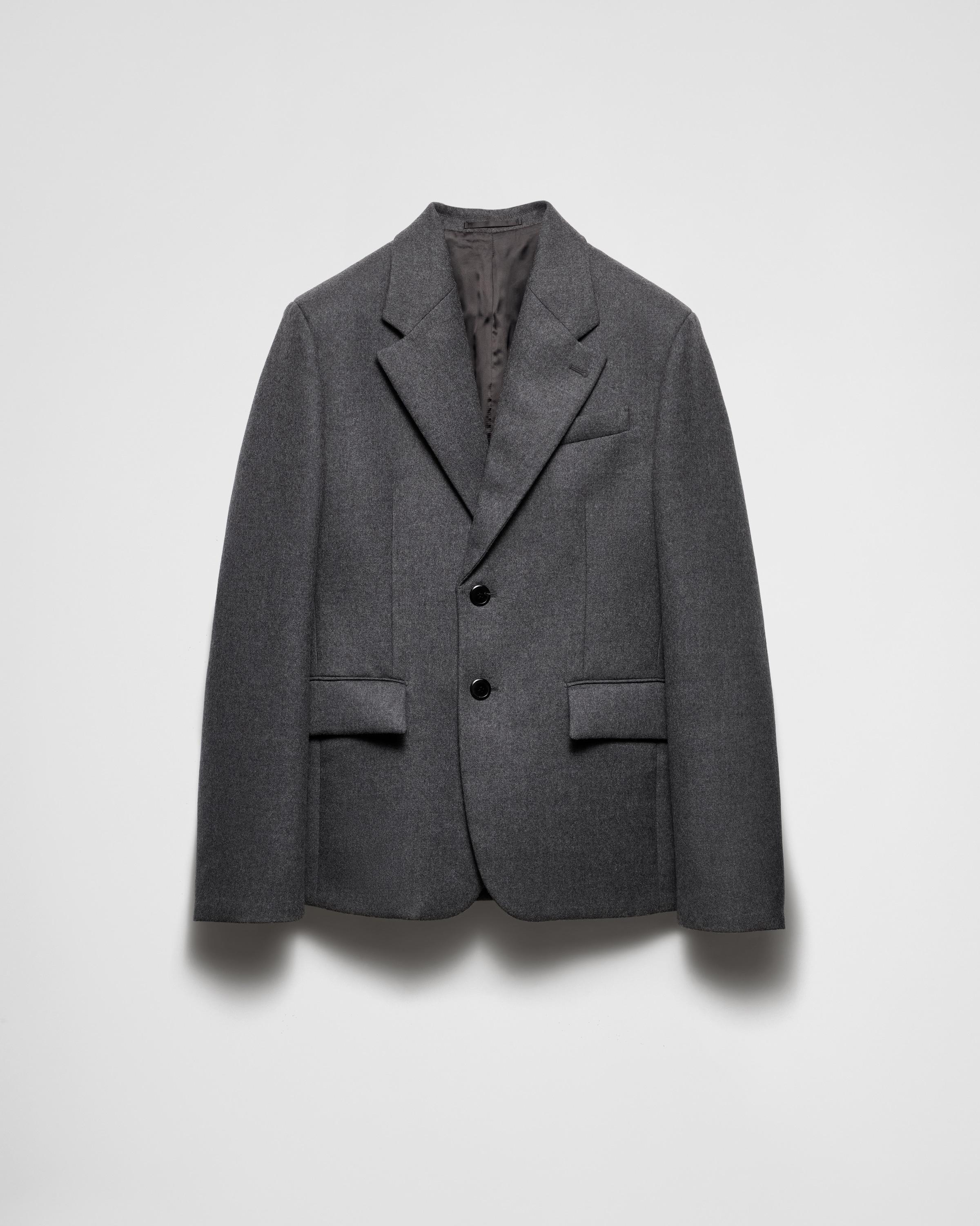 Single-breasted wool jacket Product Image