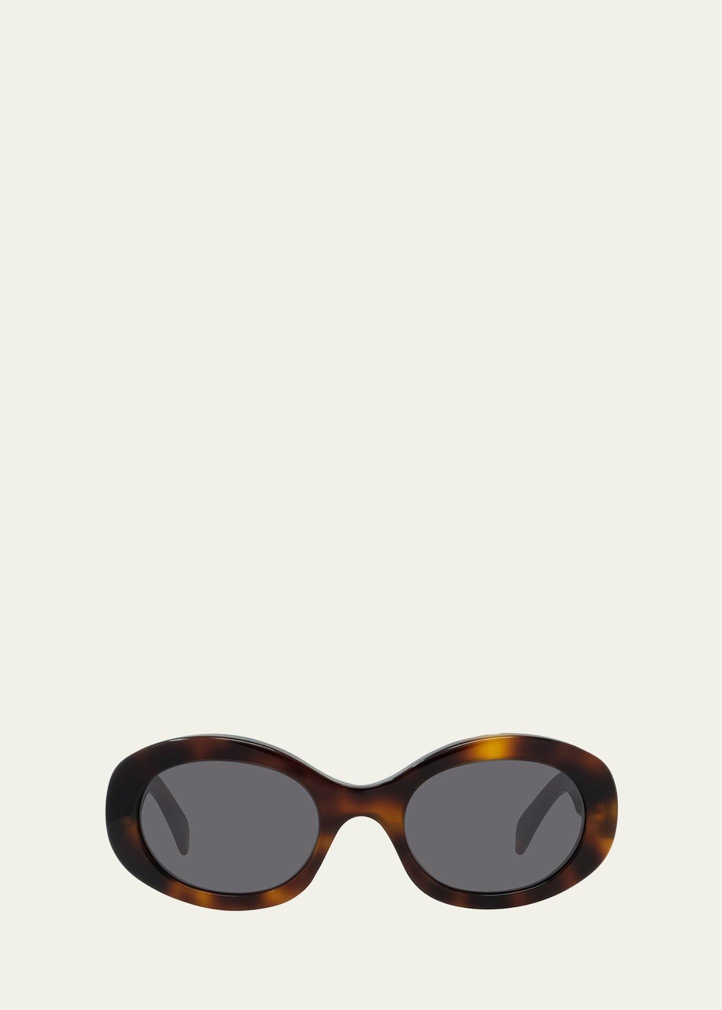 Triomphe Logo Oval Acetate Sunglasses Product Image