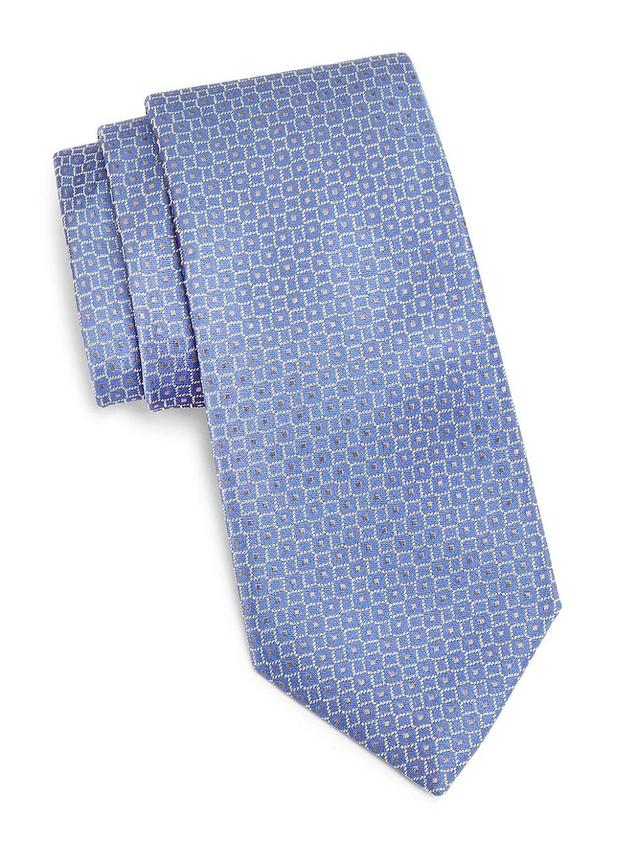 Mens Geometric Silk Tie Product Image