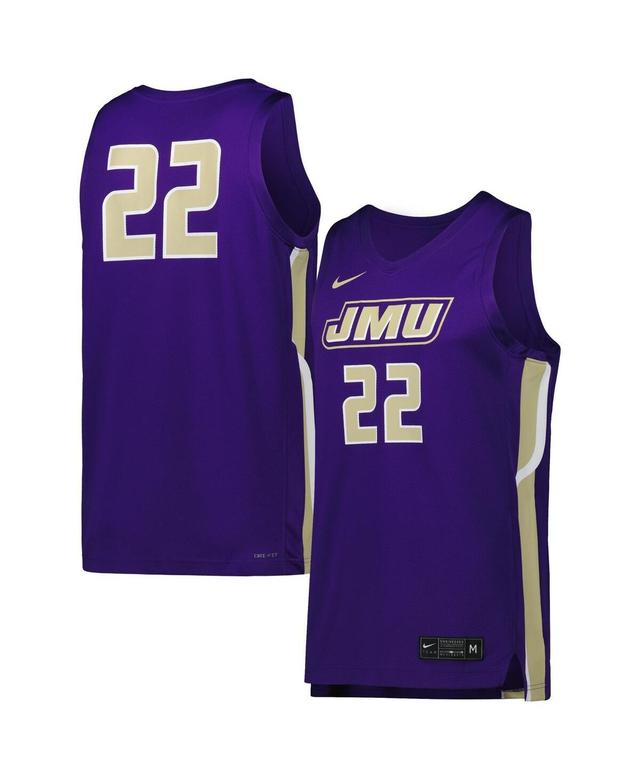 Mens Nike Purple James Madison Dukes Replica Basketball Jersey Product Image