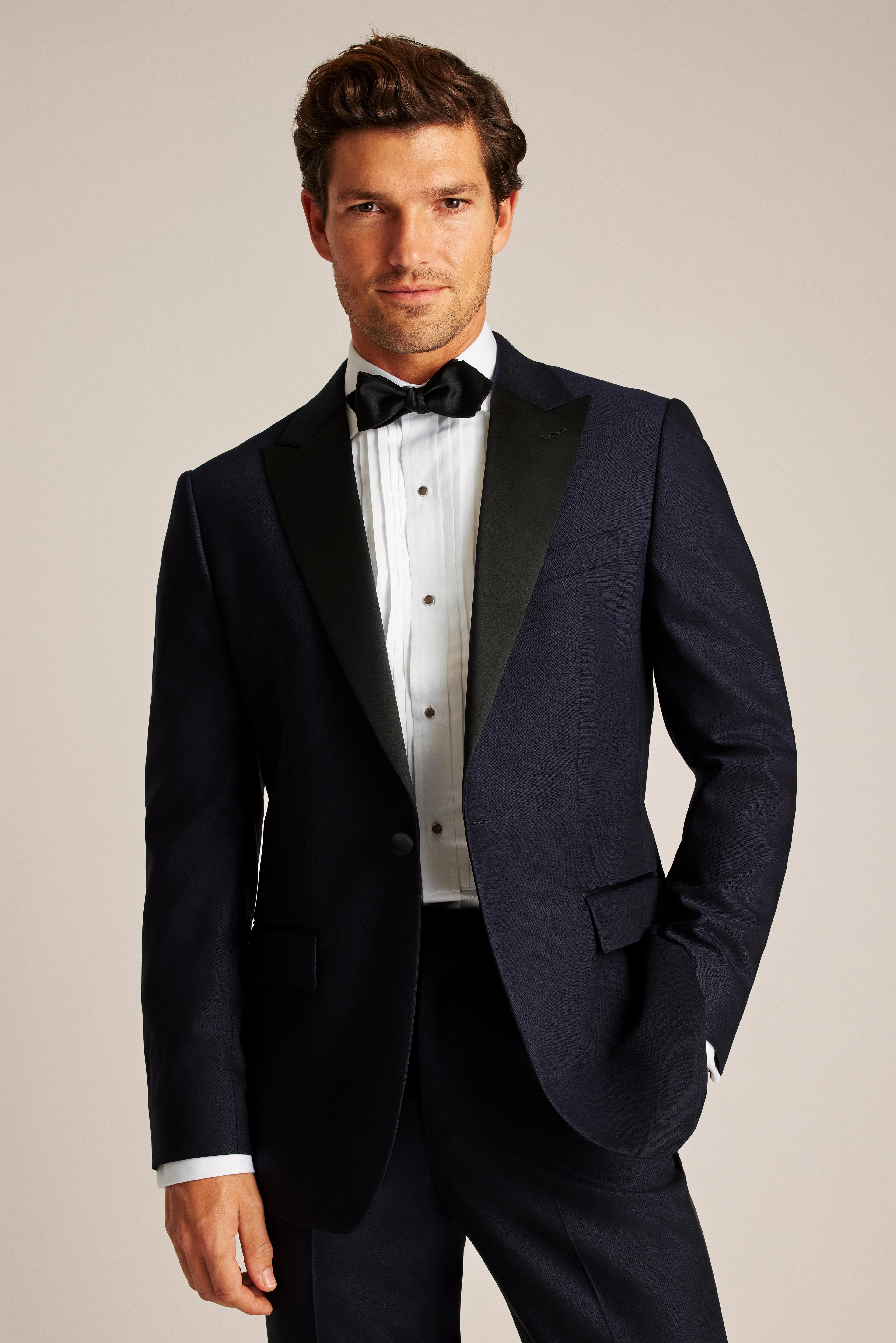 Empire Stretch Italian Wool Tuxedo Jacket Product Image