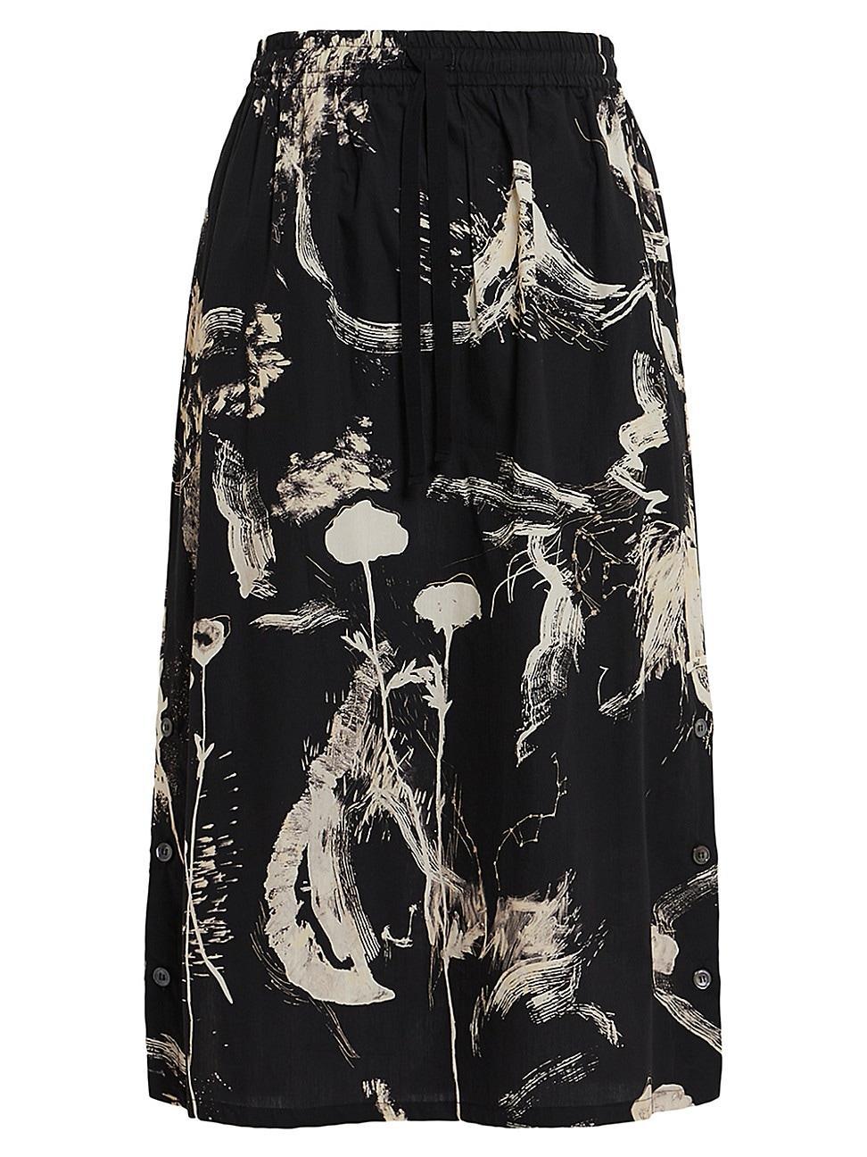 Womens Plus Manuele Cotton Poplin Midi-Skirt Product Image