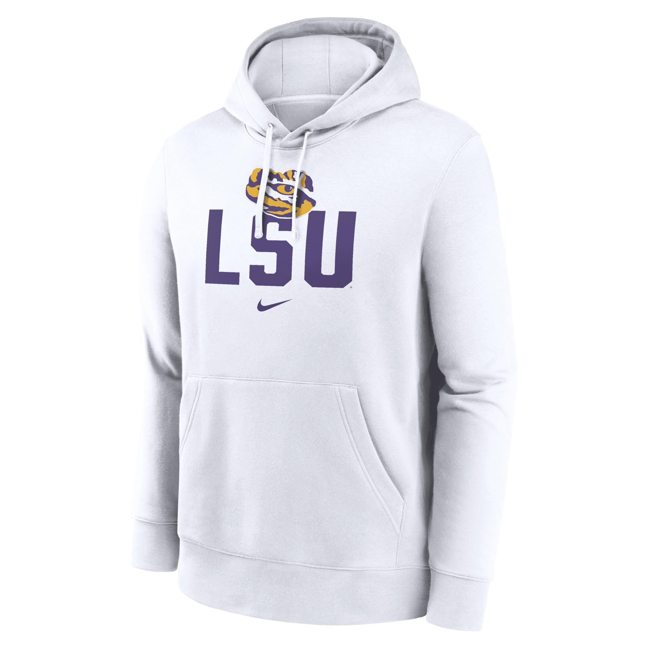 Mens Nike LSU Tigers Primetime Club Fleece Pullover Hoodie Product Image