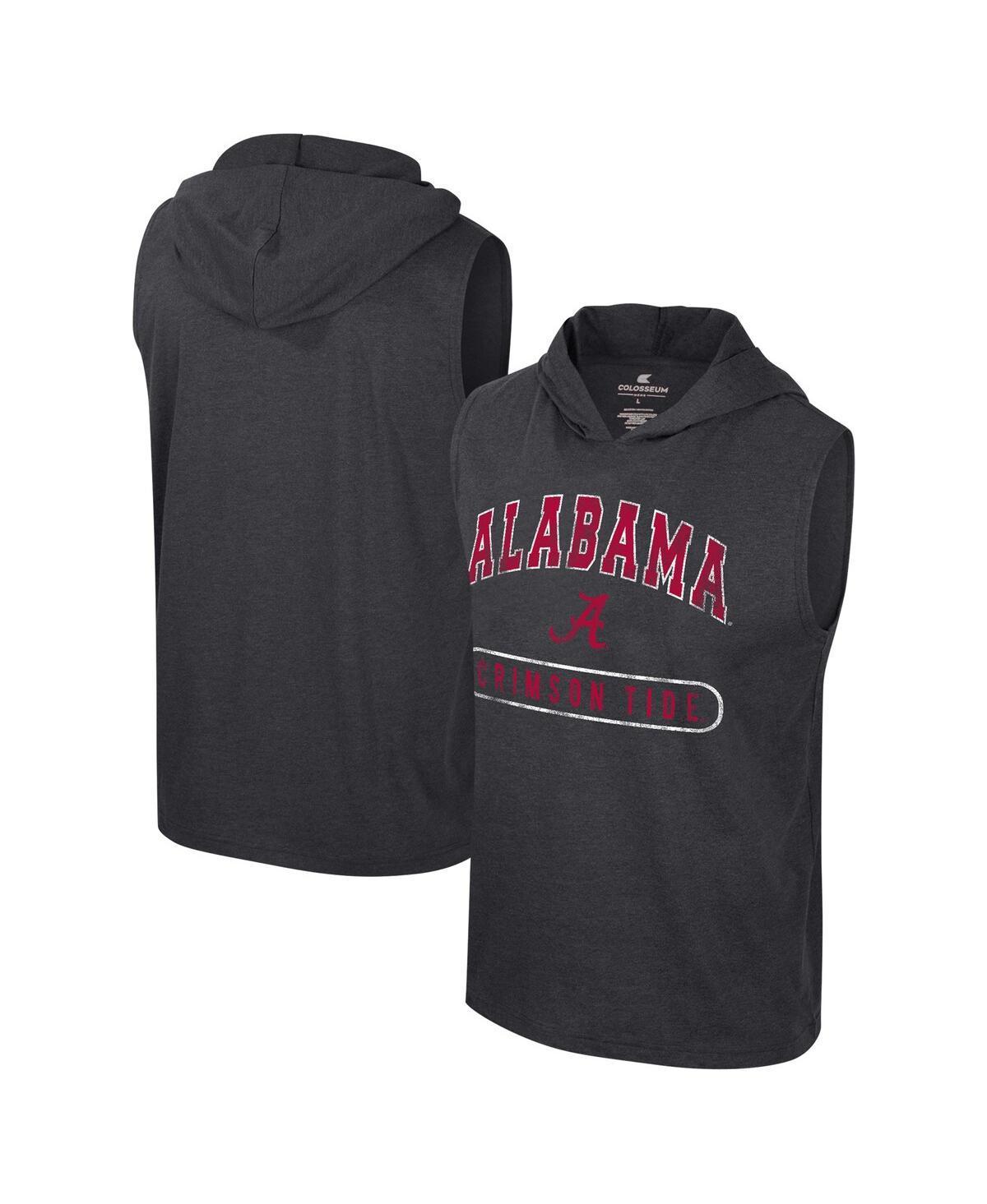 Mens Colosseum Crimson Alabama Crimson Tide Varsity Sleeveless Hoodie Tank Top Product Image