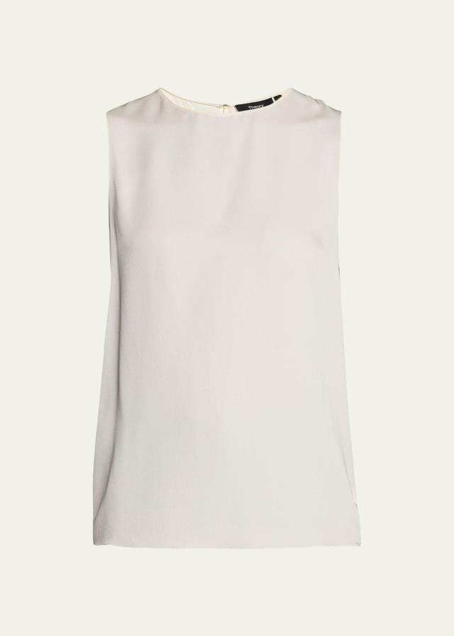 Theory Sleeveless Silk Blouse Product Image