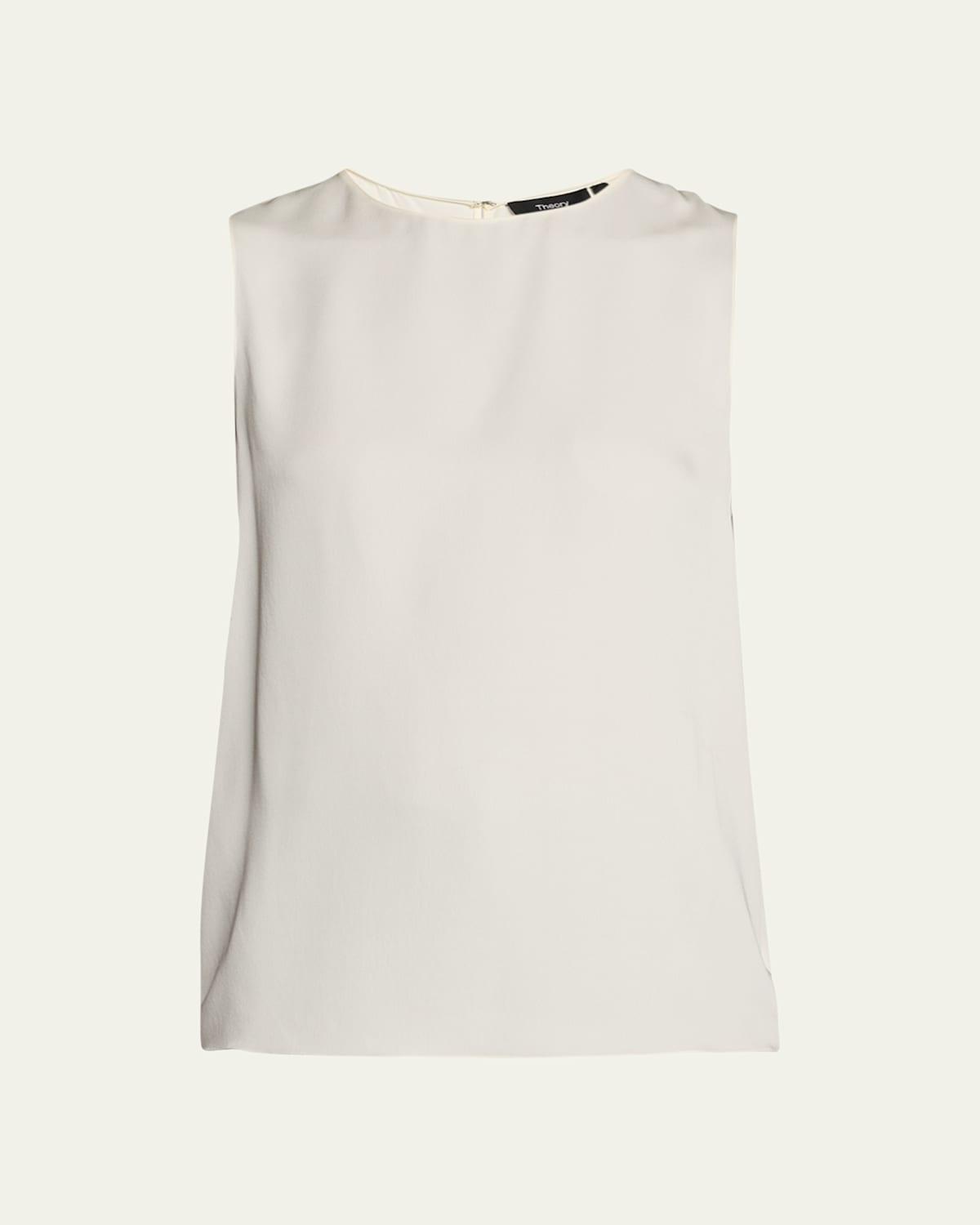 Womens Sleeveless Silk Top Product Image