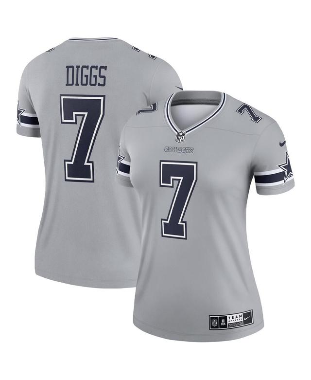 Womens Nike Trevon Diggs Silver Dallas Cowboys Inverted Legend Jersey Product Image