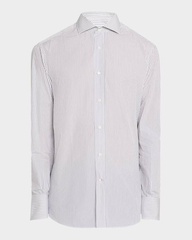 Men's Modern-Fit Stripe Dress Shirt Product Image