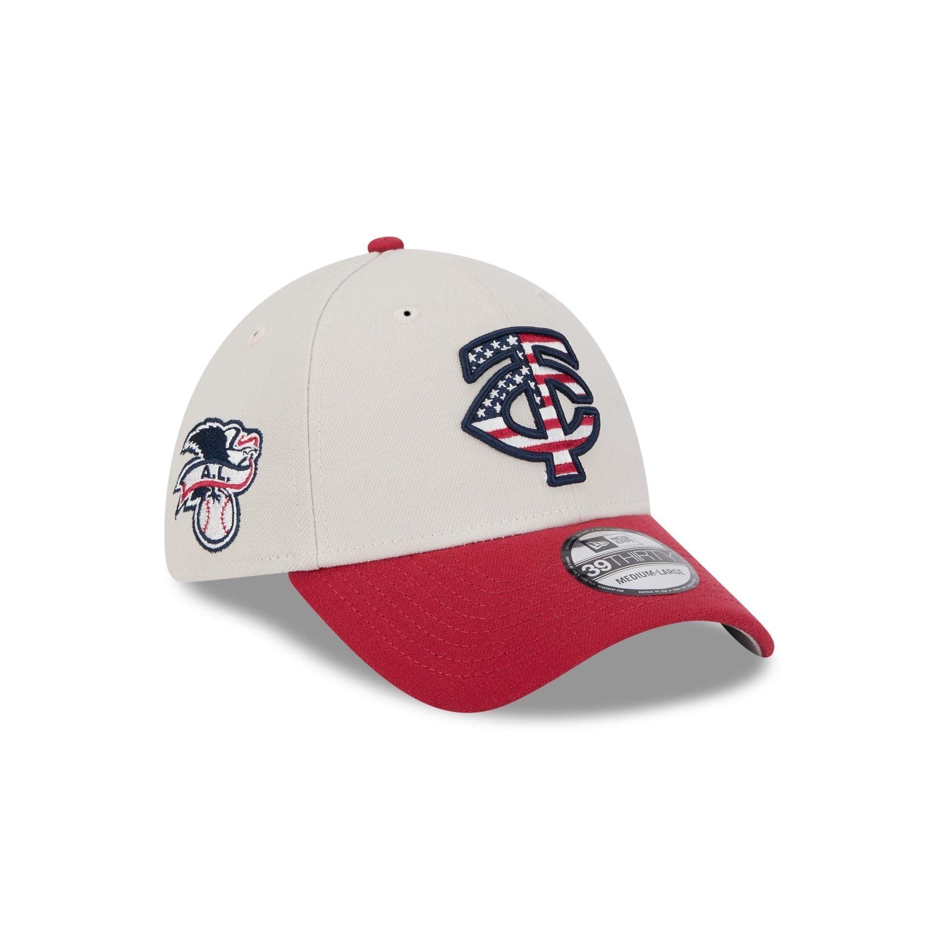 Minnesota Twins Independence Day 2024 39THIRTY Stretch Fit Hat Male Product Image