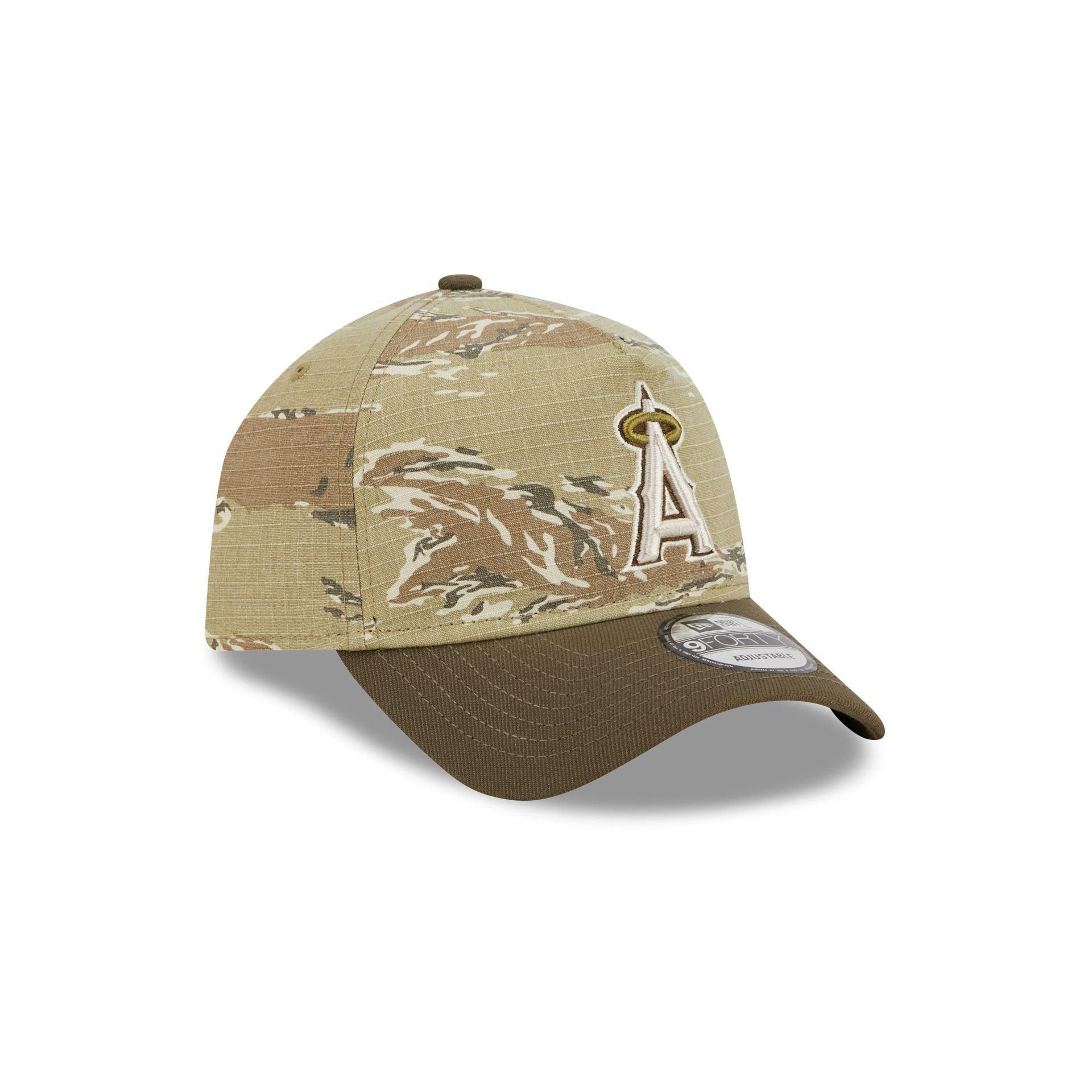 Los Angeles Angels Tiger Camo 9FORTY A-Frame Snapback Hat Male Product Image