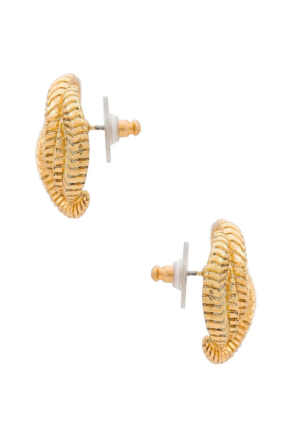 Jennifer Behr Elaina Stud Earrings in Metallic . Product Image