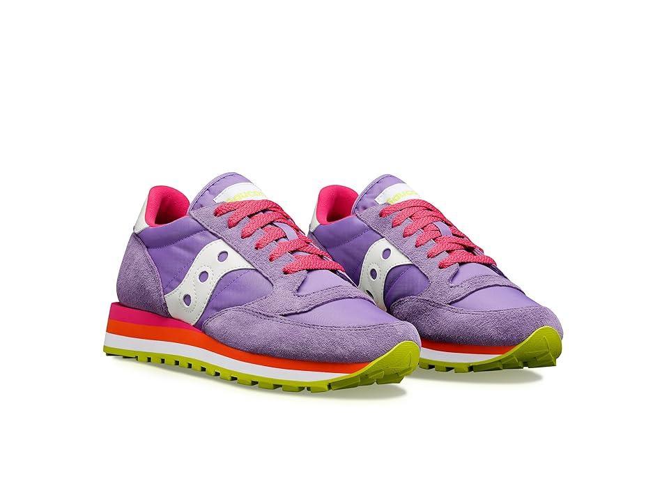 Saucony Originals Jazz Triple (Violet/White) Women's Shoes Product Image