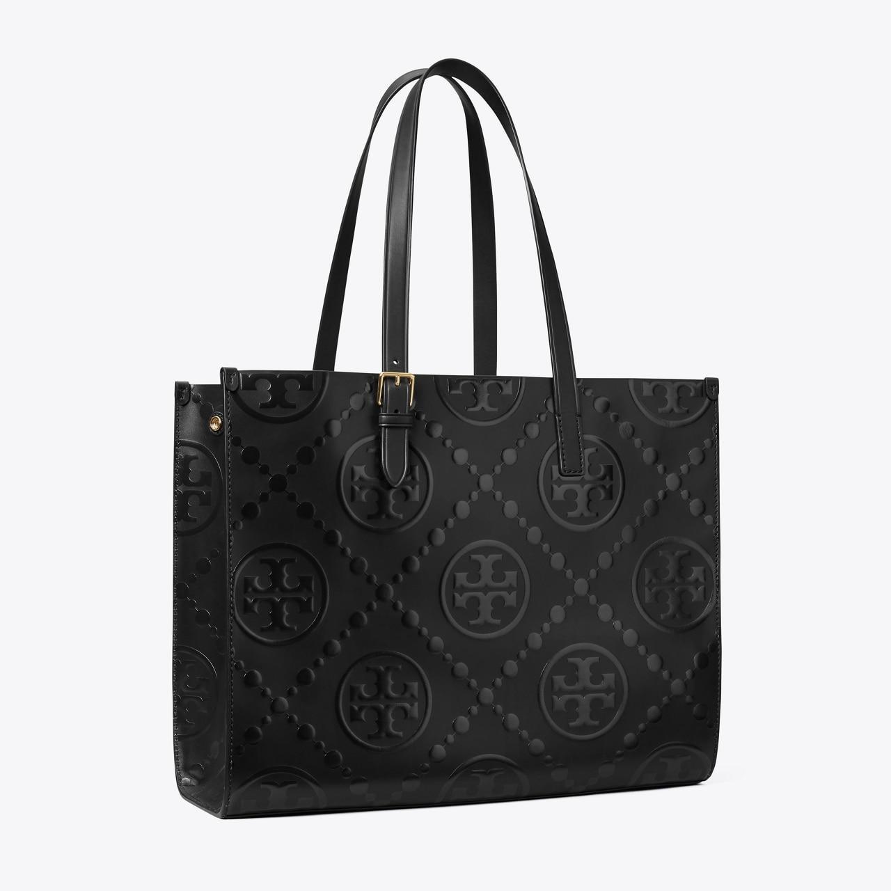 T Monogram Embossed Tote Product Image