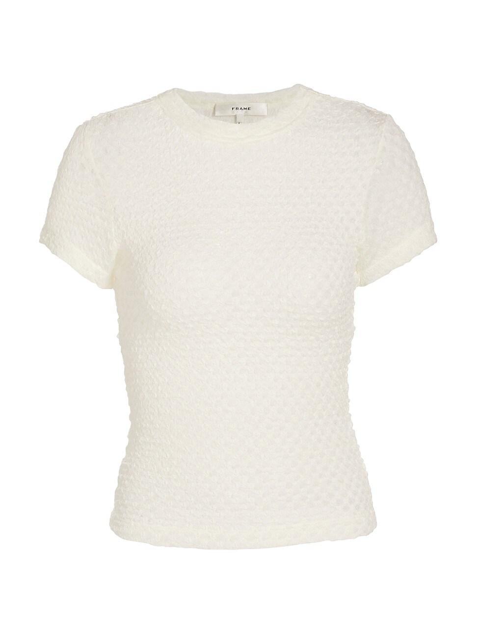 FRAME Textured Mesh T-Shirt Product Image