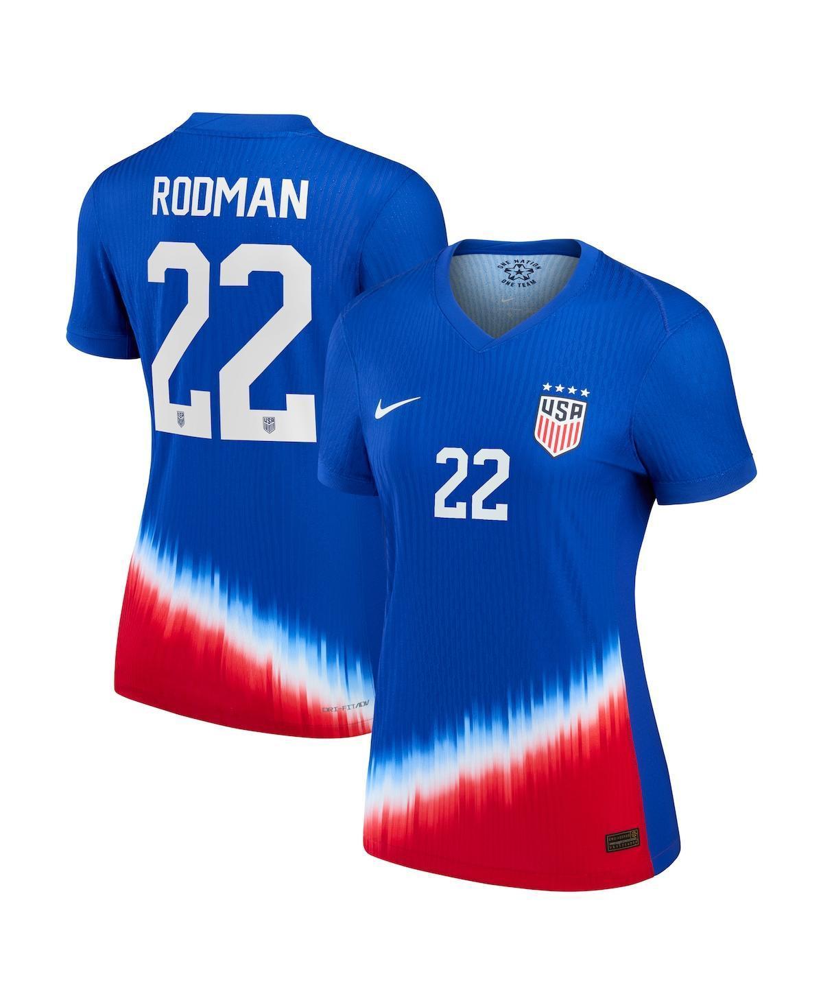 Nike Womens Trinity Rodman Royal Uswnt 2024 Away Authentic Jersey - Royal Product Image