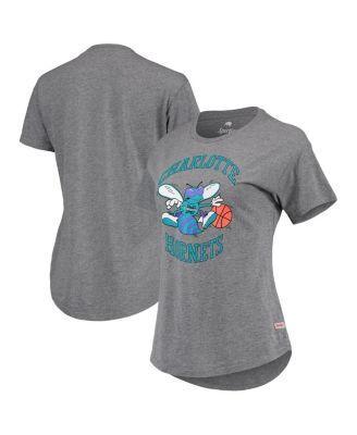 Womens Sportiqe Heathered Gray Charlotte Hornets Tri-Blend Phoebe T-shirt Product Image