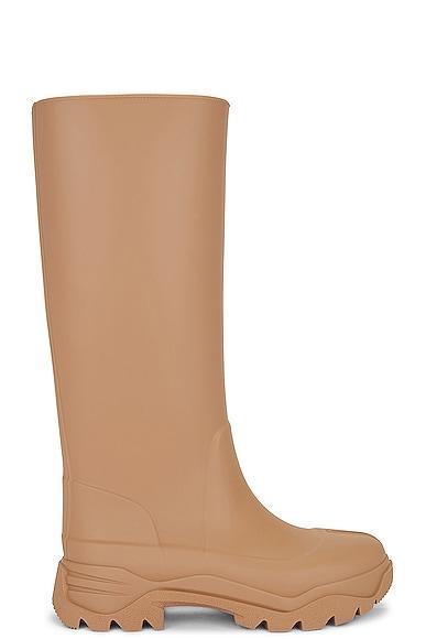 Maison Margiela Tabi Rain Boot in Tan Product Image