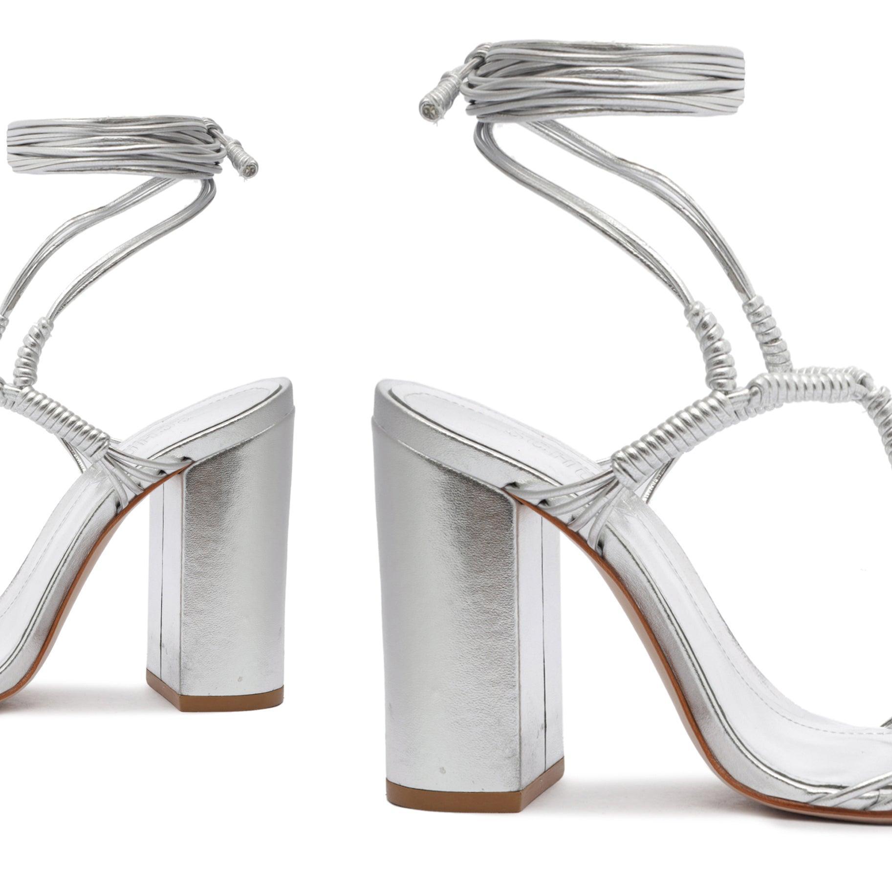 Amunet Block Metallic Leather Sandal Female Product Image