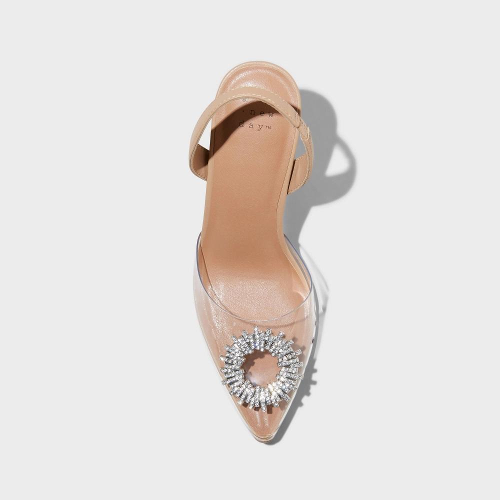 Women's Misty Slingback Heels - A New Day™ Clear 8 Product Image