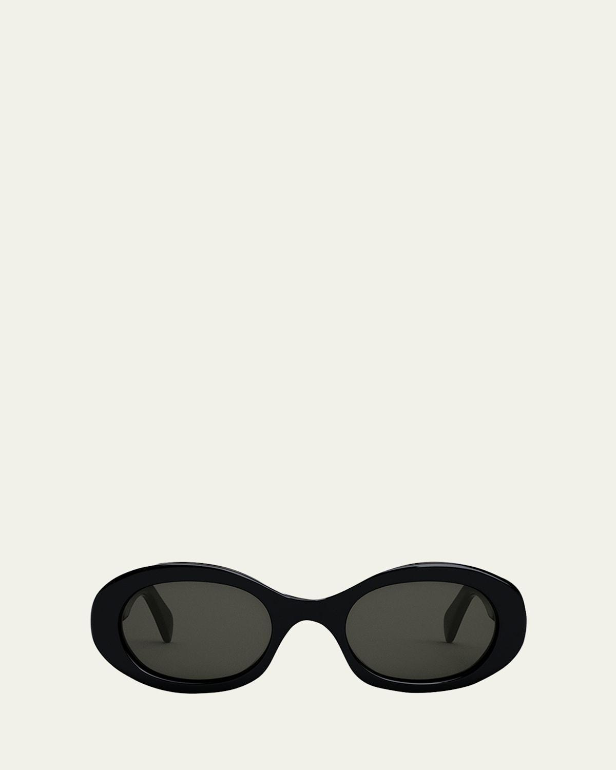 Triomphe Logo Oval Acetate Sunglasses Product Image