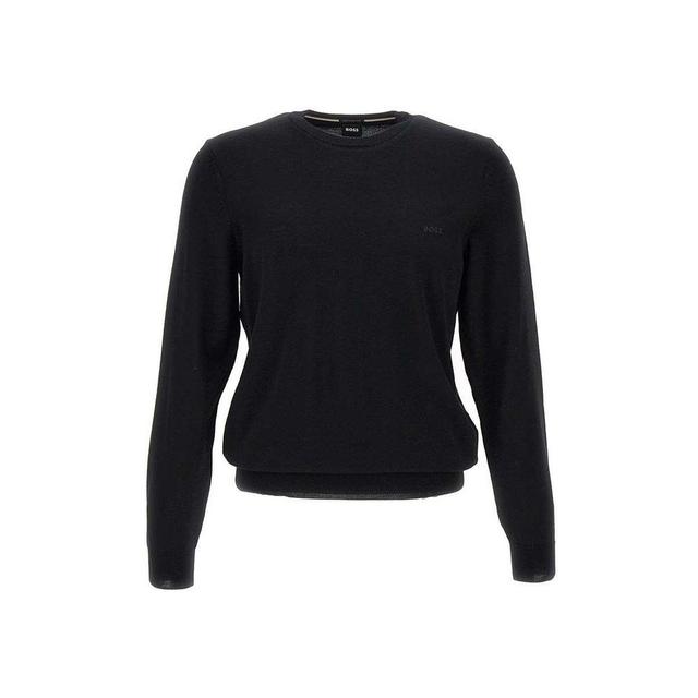 Logo Patch Crewneck Sweater In Black Product Image