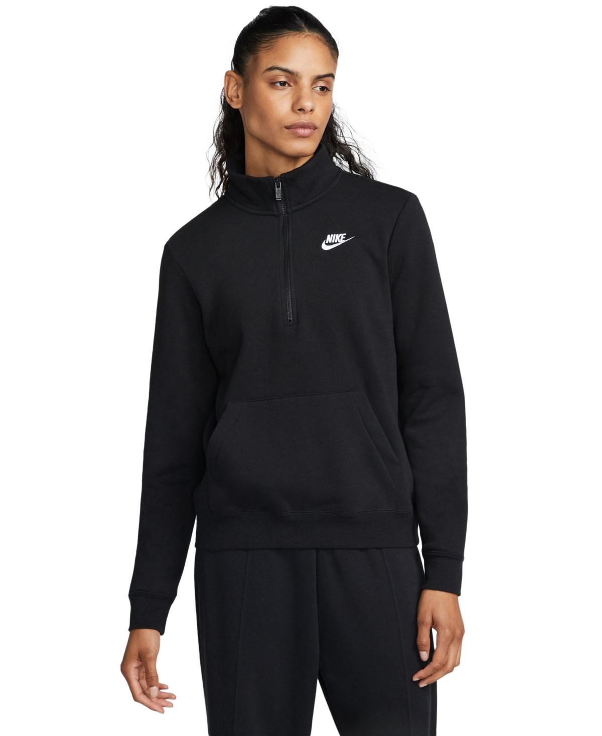 Womens Nike Sportswear Club Fleece Quarter-Zip Sweatshirt Product Image