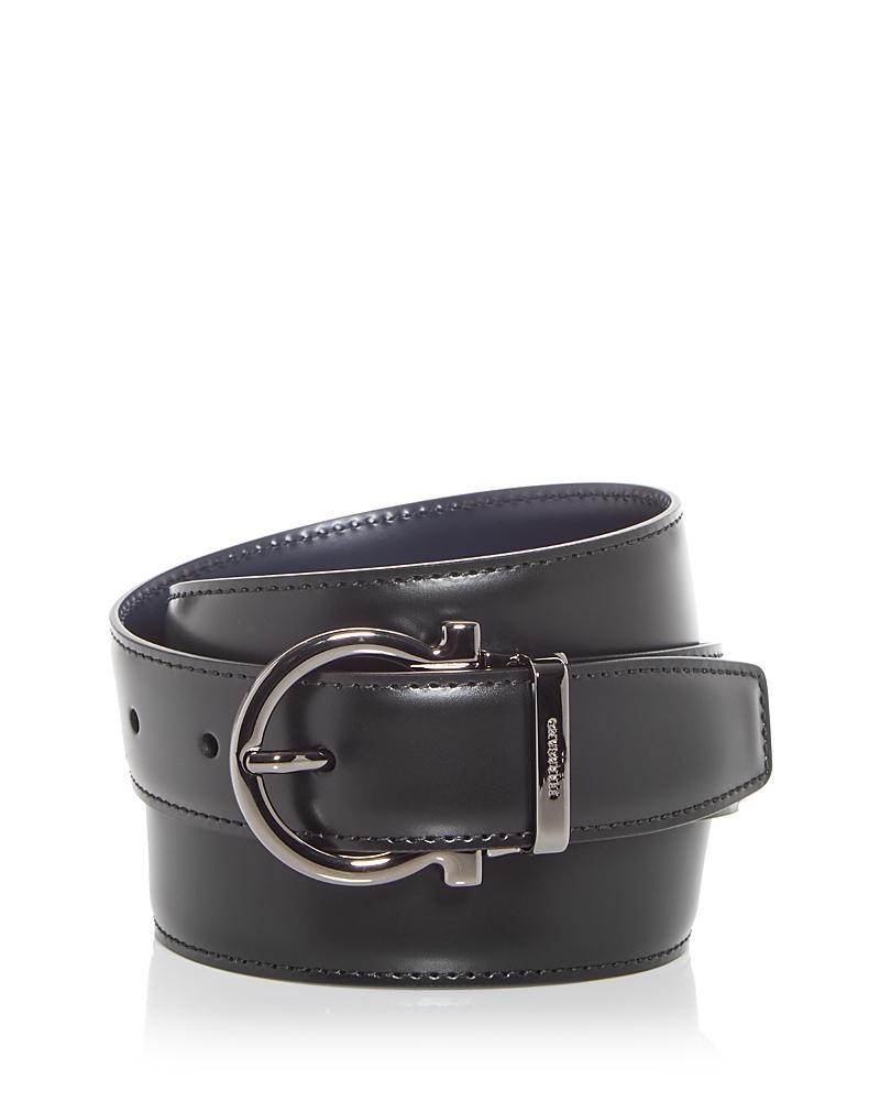 Men's Reversible Leather Gancio-Buckle Belt Product Image