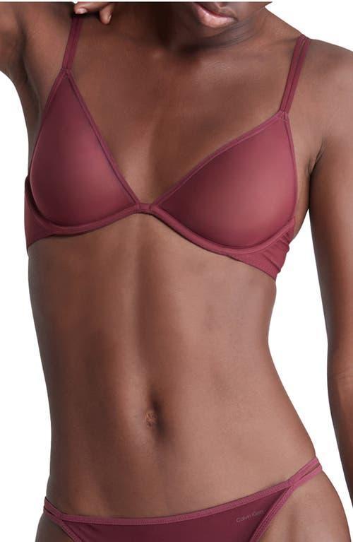 Calvin Klein Sheer Marquisette Underwire Unlined Plunge Bra Product Image