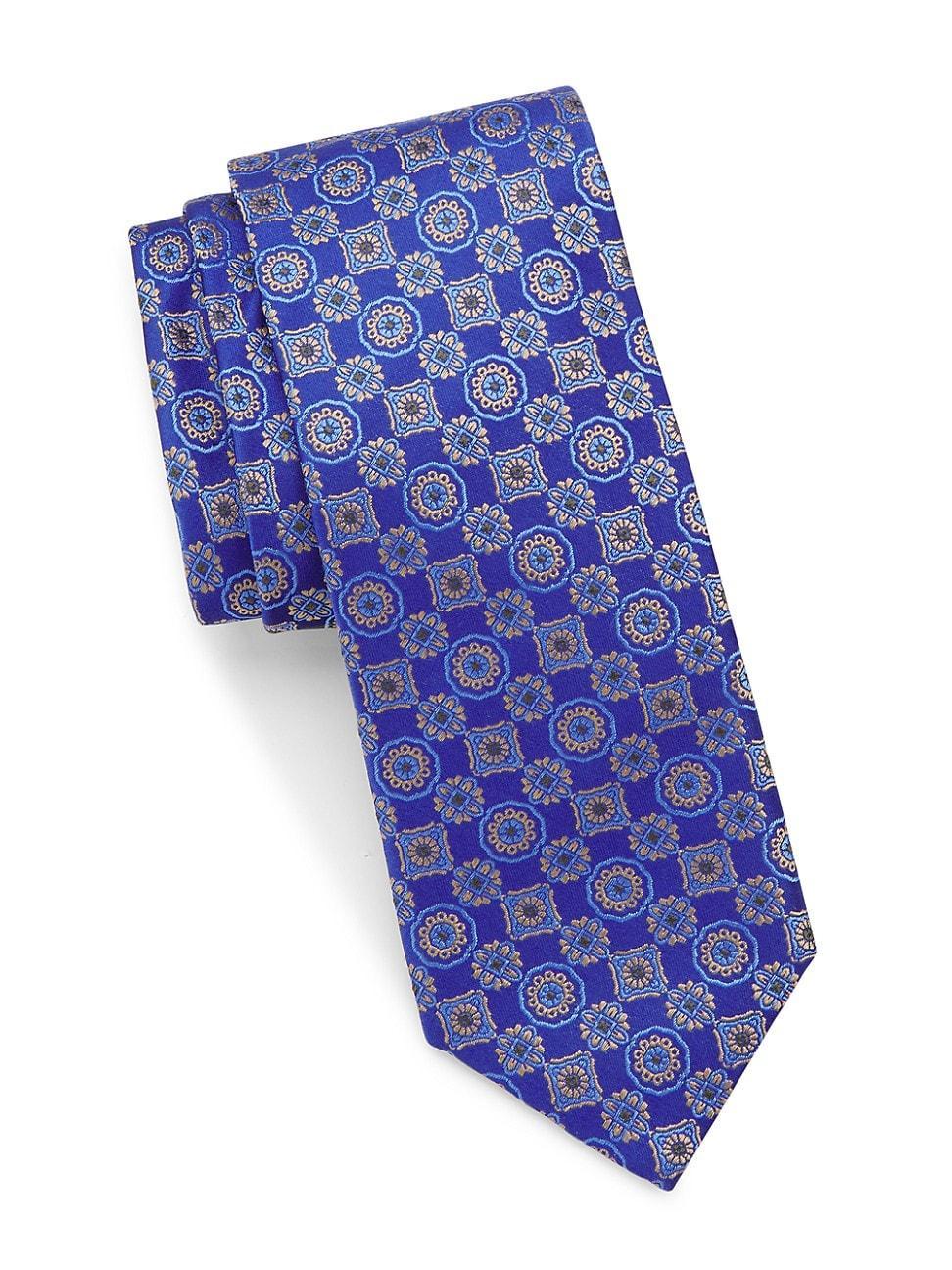 Mens Medallion Jacquard Tie Product Image