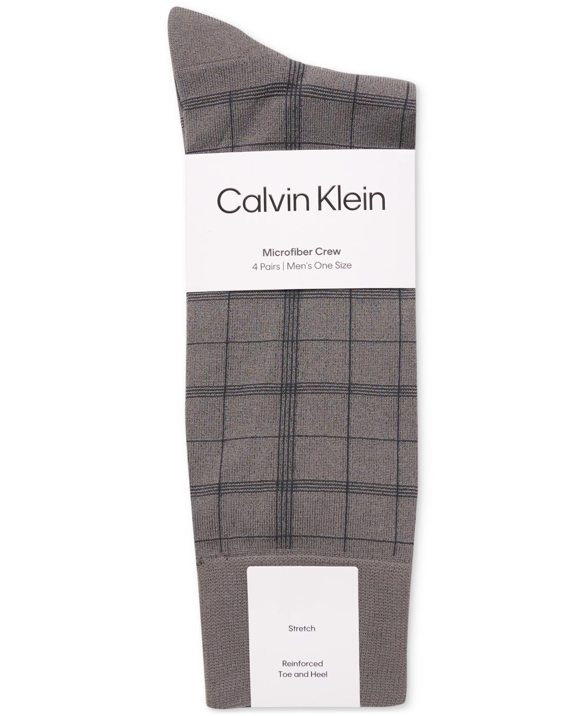 Mens Calvin Klein Plaid Dress Socks 4-Pack Product Image