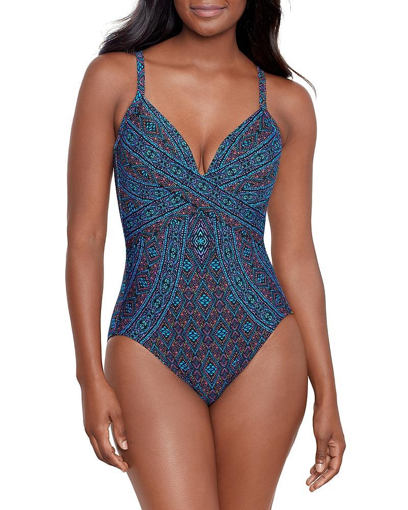 Miraclesuit Romani Captivate Printed Underwire One Piece Swimsuit Product Image