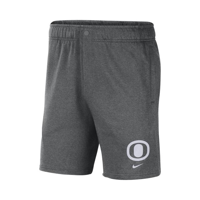 Mens Nike Gray Oregon Ducks Fleece Shorts Product Image