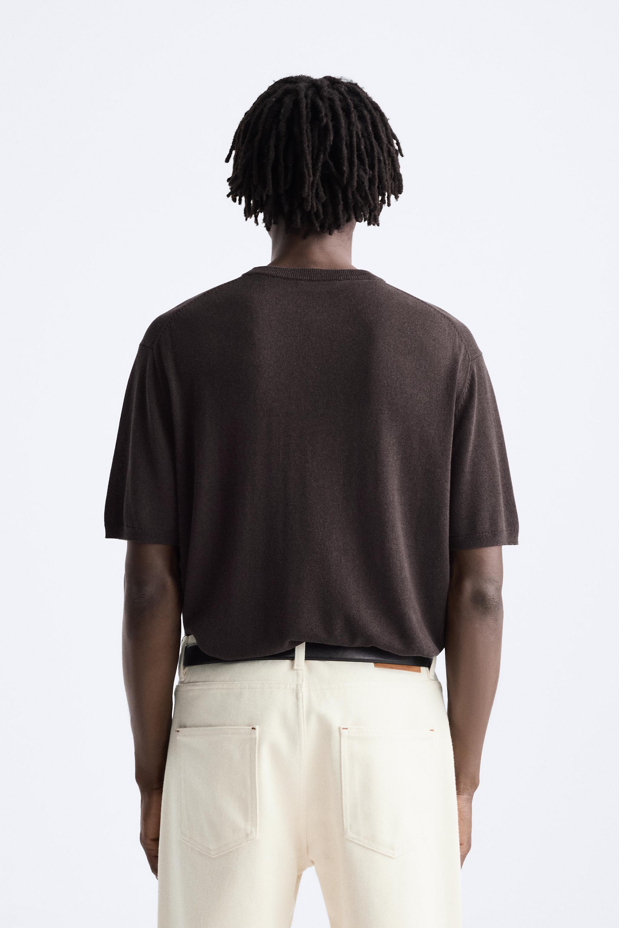 LYOCELL - LINEN KNIT T-SHIRT Product Image