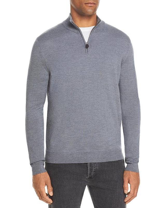 The Mens Store at Bloomingdales Quarter-Zip Merino Sweater - Exclusive Product Image