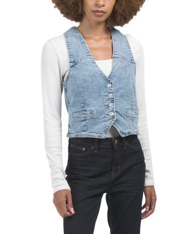 Denim Vest for Women Product Image