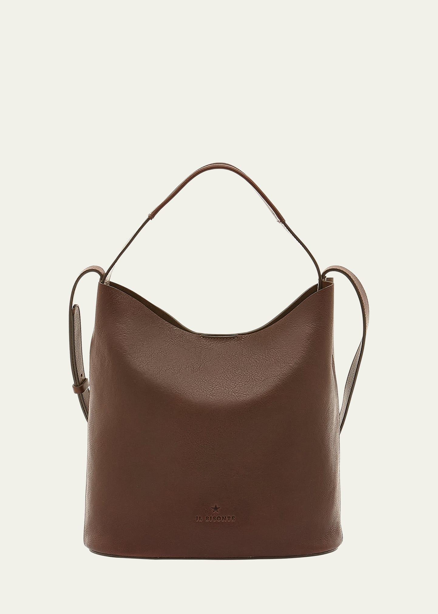 Womens Le Laudi Leather Bucket Bag Product Image