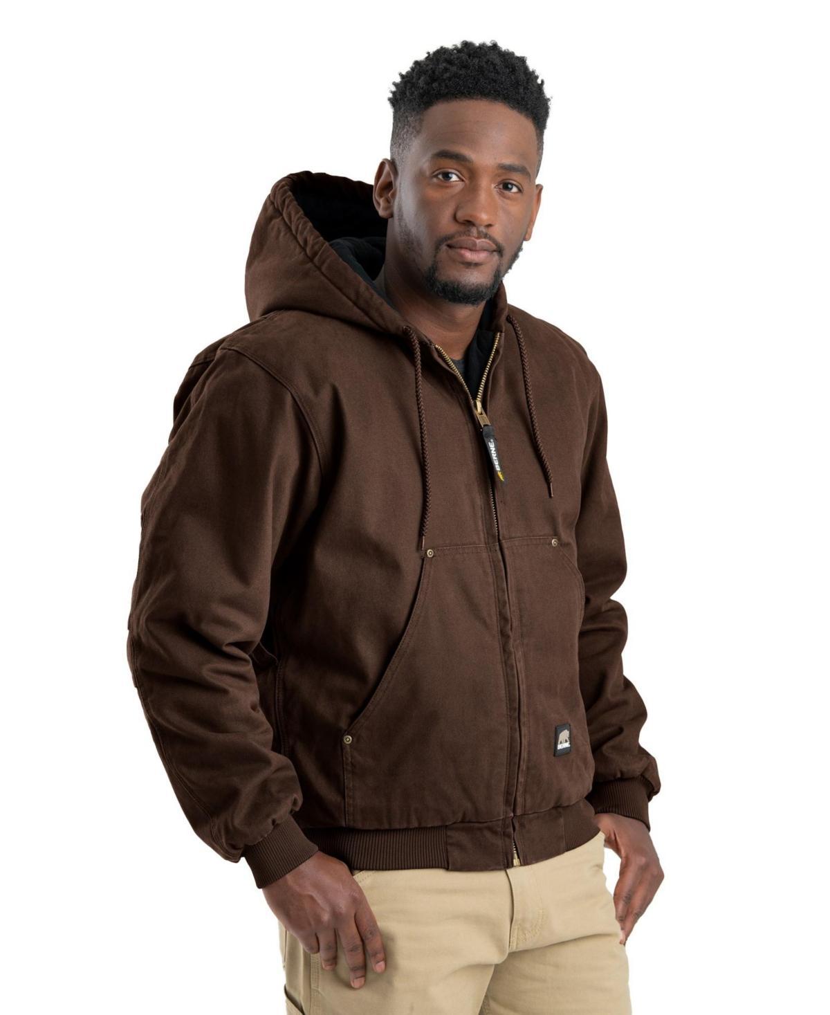 Berne Mens Heartland Washed Duck Hooded Work Jacket Product Image