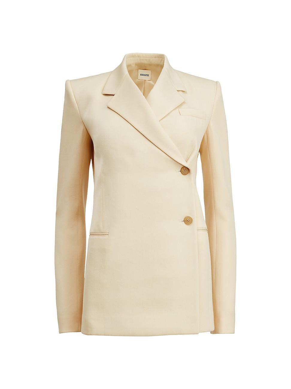 Womens Otero Wool-Blend Wrap Blazer Product Image