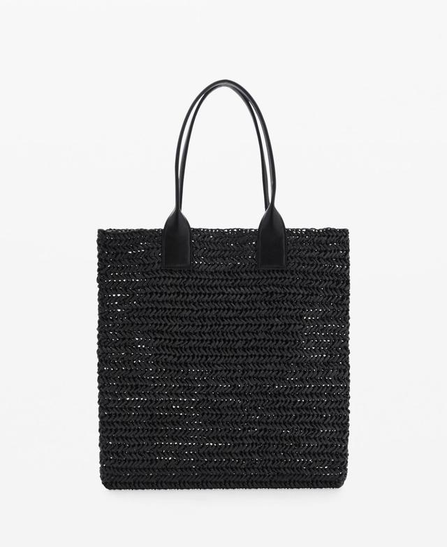 MANGO - Natural fiber shopper bag - One size - Women Product Image