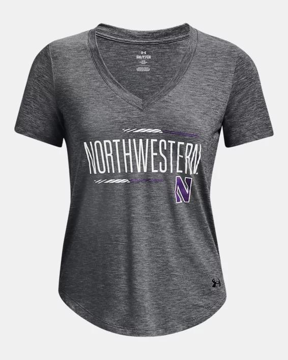 Women's UA Breezy Collegiate V-Neck T-Shirt Product Image