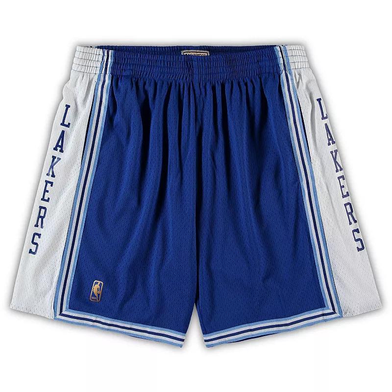 Mens Mitchell & Ness Royal Los Angeles Lakers Big & Tall Hardwood Classics Team Swingman Shorts Product Image