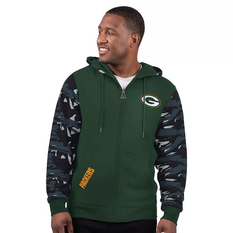 Mens Starter Bay Packers Thursday Night Gridiron Full-Zip Hoodie Product Image