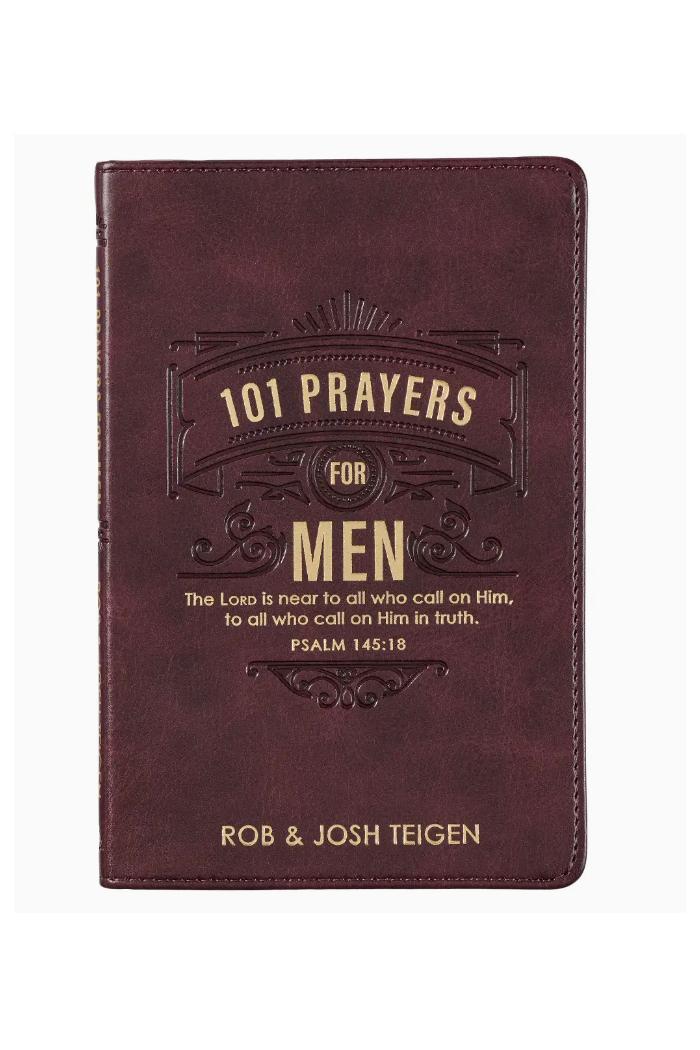 101 PRAYERS FOR MEN BROWN FAUX LEATHER Product Image