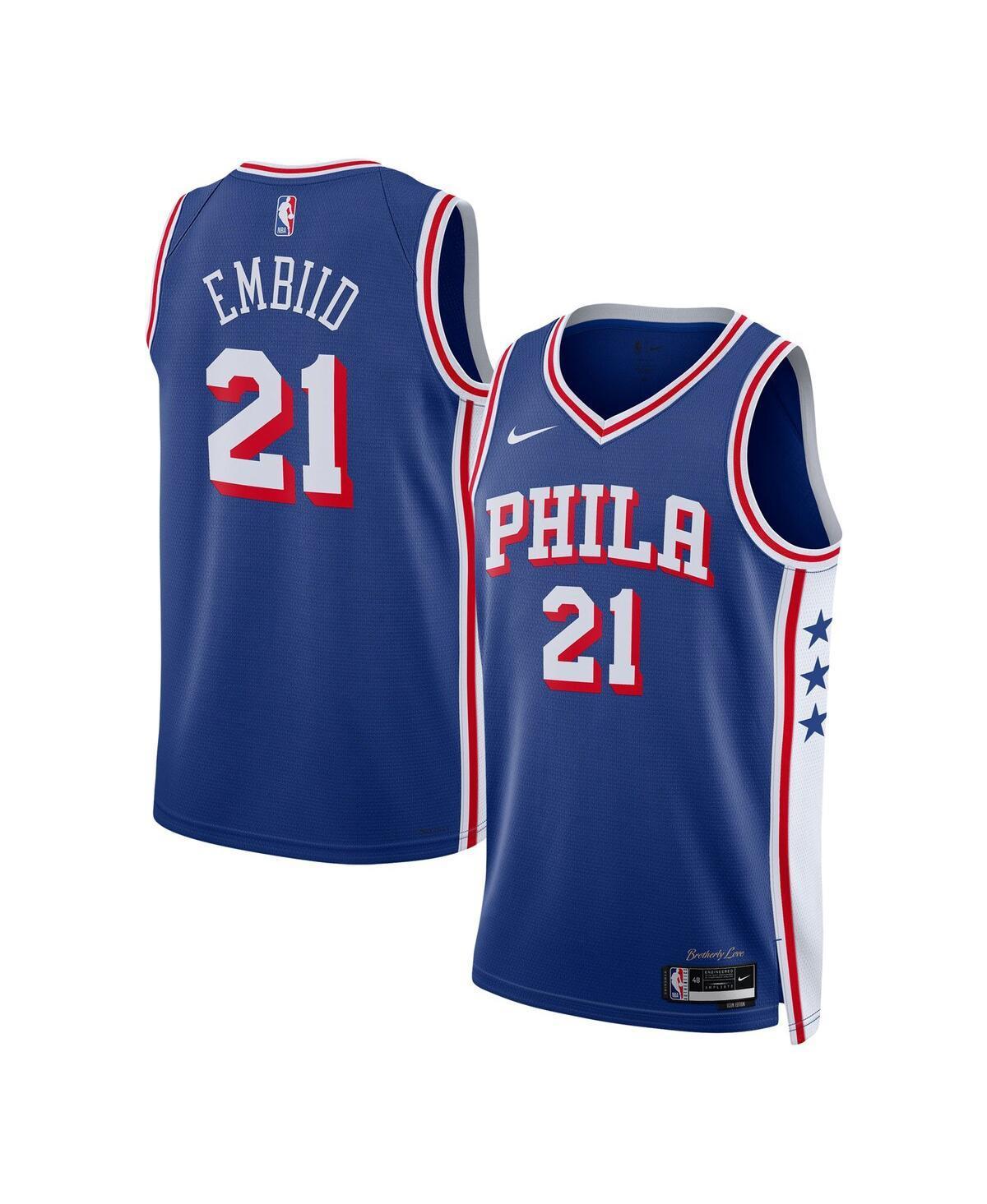 Joel Embiid Philadelphia 76ers 2023/24 Icon Edition Nike Mens Dri-FIT NBA Swingman Jersey Product Image